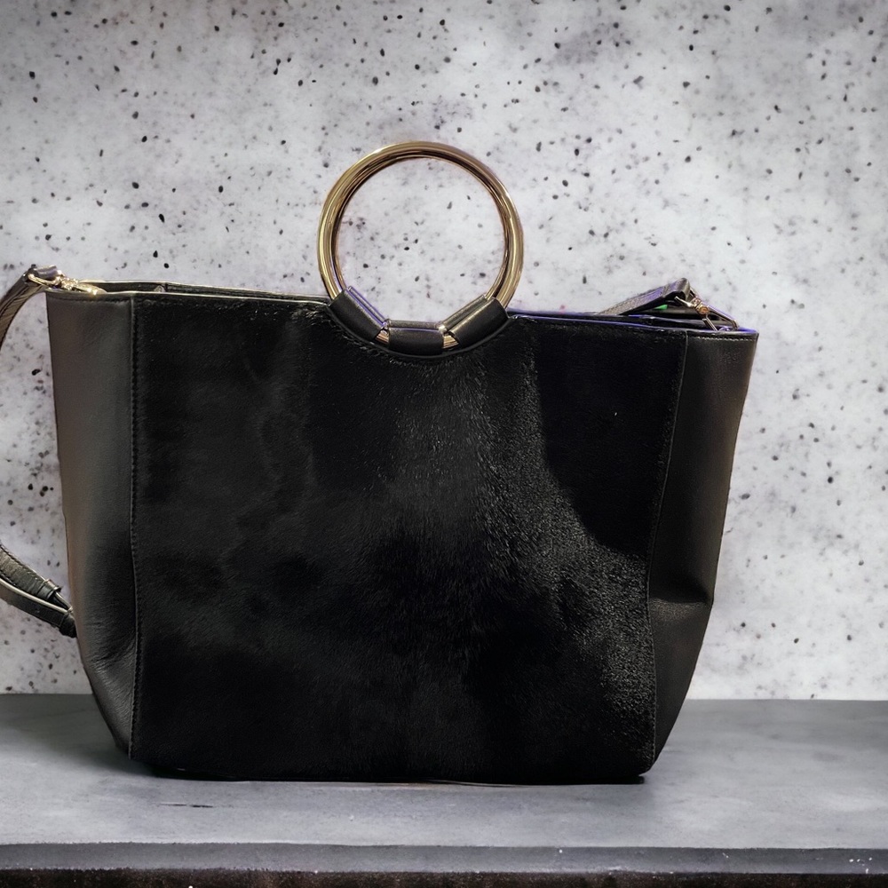 Henri Bendel Calfhair Marquis tote